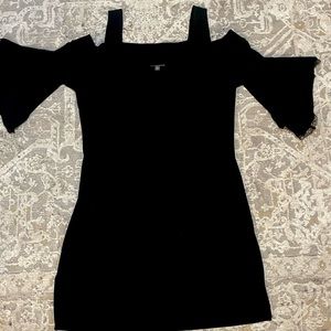 Black silk dress
